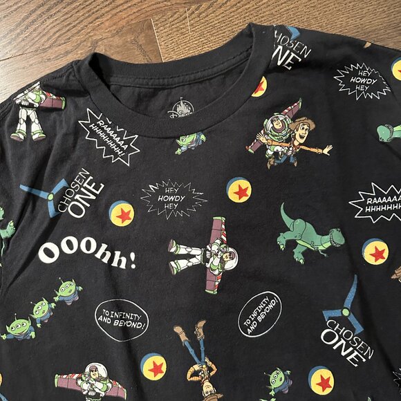 Disney - Toy Story Buzz Lightyear Woody Rex - All Over Print Tshirt - Picture 2 of 4